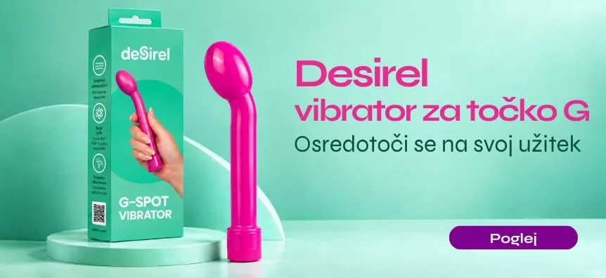 Novi ukrivljeni Desirel vibrator za točko G za ciljno uživanje | Sexshop Slovenija Desirel.si