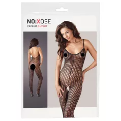 NO:XQSE - odprt mrežasti kombinezon (črn) - M/L