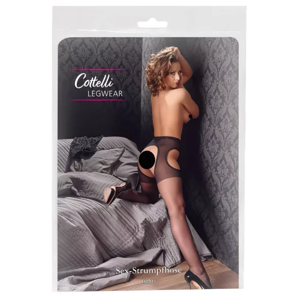 Cottelli - seksi nogavice - črne