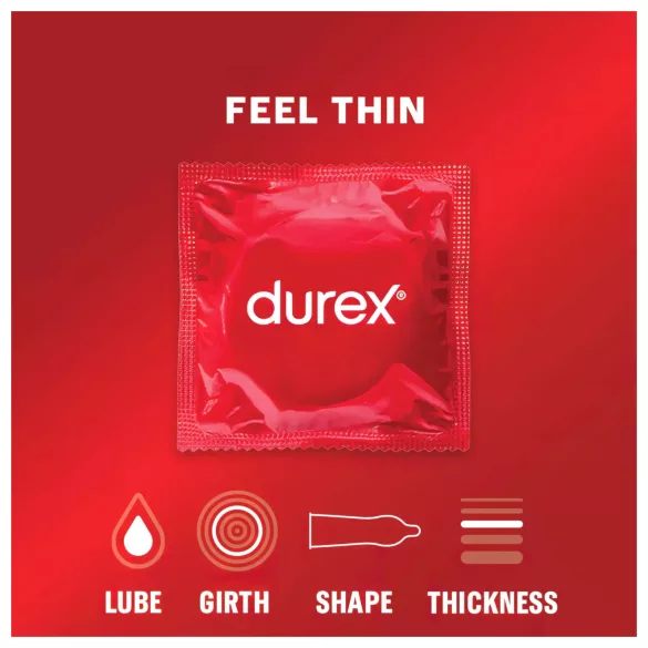 Durex Feel Thin - kondomi za naraven občutek (3 kos)