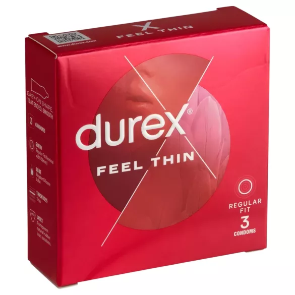 Durex Feel Thin - kondomi za naraven občutek (3 kos)