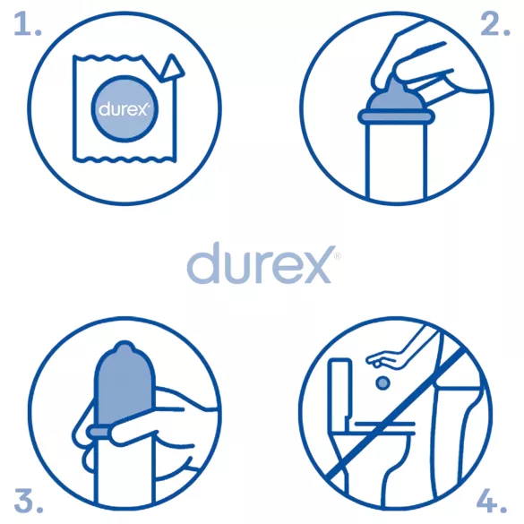Durex Feel Thin - kondomi za naraven občutek (3 kos)