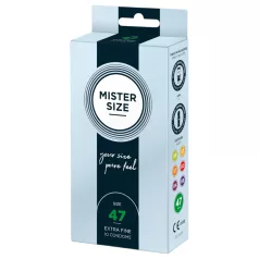 Mister Size - tanek kondom - 47 mm - 10 kos