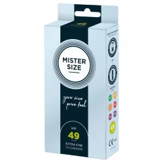 Mister Size - tanek kondom - 49mm - 10 kos