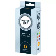 Mister Size - tanek kondom - 53 mm - 10 kos
