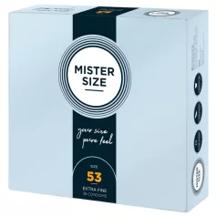 Mister Size - tanek kondom - 53 mm - 36 kos