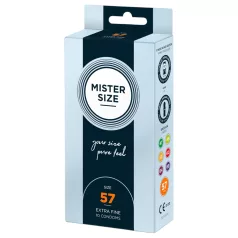 Mister Size - tanek kondom - 57 mm - 10 kos
