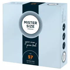 Mister Size - tanek kondom - 57 mm - 36 kosov