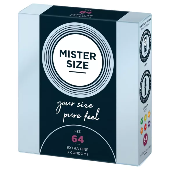 Mister Size - Tanka kondom - 64 mm - 3 kosi
