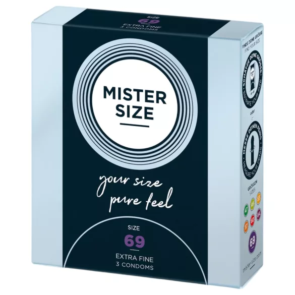 Mister Size - kondom - izjemno tanek - 69mm - 3 kosi