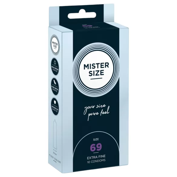 Mister Size - tanek kondom - 69 mm - 10 kos