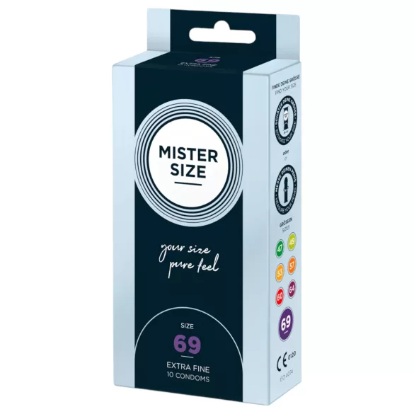 Mister Size - tanek kondom - 69 mm - 10 kos