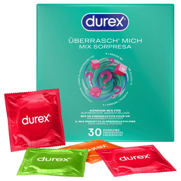 Durex Surprise Me - kondomi paket - 30 kos