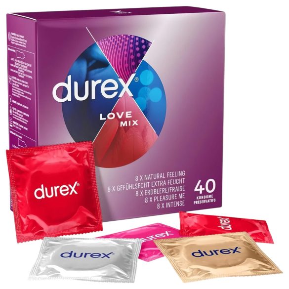 Durex Love Mix - kondom paket (40 kos)