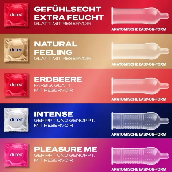 Durex - kondomi paket - mix različnih - 40 kos