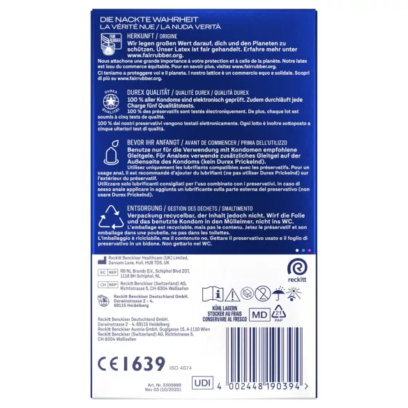 Durex Intense - orgazmični kondomi (22 kosov)