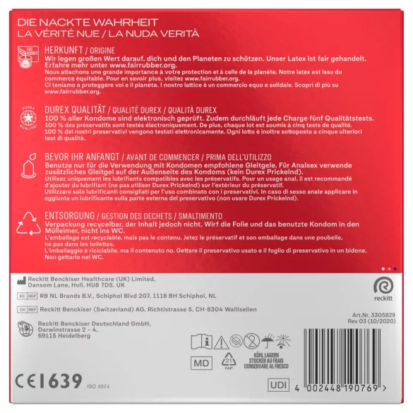 Durex - XXL kondomi (30 kos)