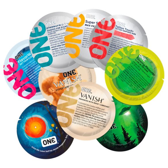 ONE - kondomi - mešani užitki - 12 kos