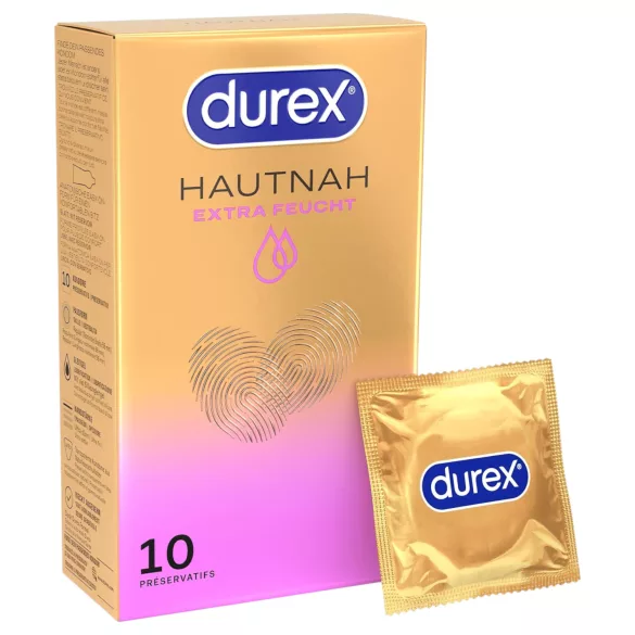 Durex Hautnah - kondomi - dodatno lubrikirani - 10 kos