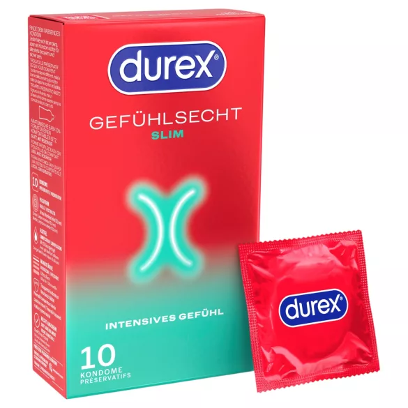 Durex - Slim kondomi (10 kos)