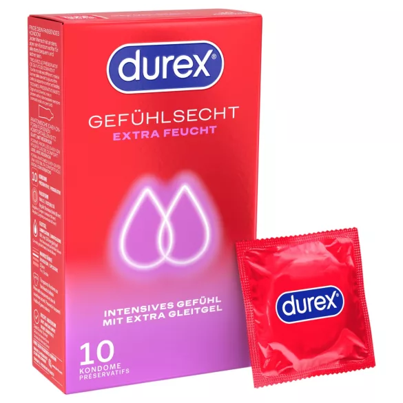 Durex - dodatno lubrikirani kondomi (10 kosov)