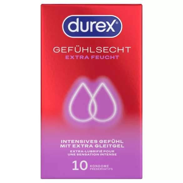 Durex - dodatno lubrikirani kondomi (10 kosov)