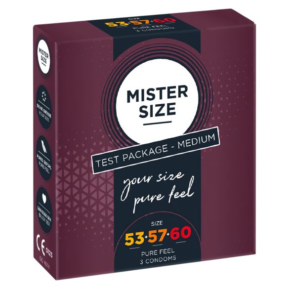 Mister Size testni paket kondomov - 3 kosi