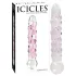 Icicles No. 7 - stekleni dildo z izboklinami