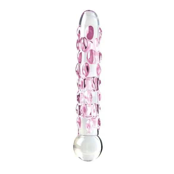 Icicles No. 7 - stekleni dildo z izboklinami