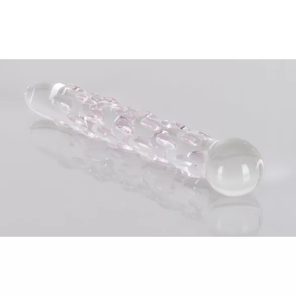 Icicles No. 7 - stekleni dildo z izboklinami