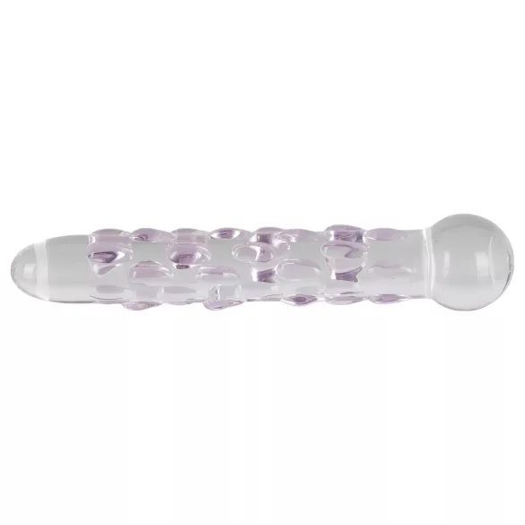 Icicles No. 7 - stekleni dildo z izboklinami