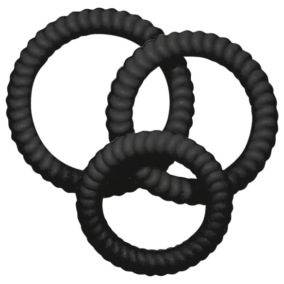 You2Toys - komplet erekcijskih obročkov - črna