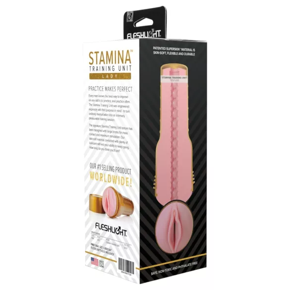 Fleshlight - masturbator vagina - trening vzdržljivosti - rožnata