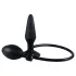 You2Toys True Black - napihljiv analni dilatator - črna