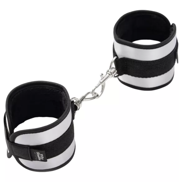 Fifty Shades of Grey - lisice za zapestje - siva - 2 kosa