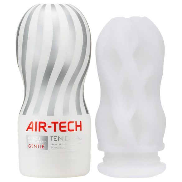 TENGA Air Tech Gentle - teksturirani masturbator (bela)