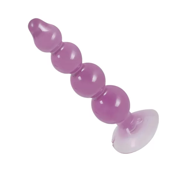 You2Toys - analne kroglice - analni čep z vakuumskim dnom vijoličen