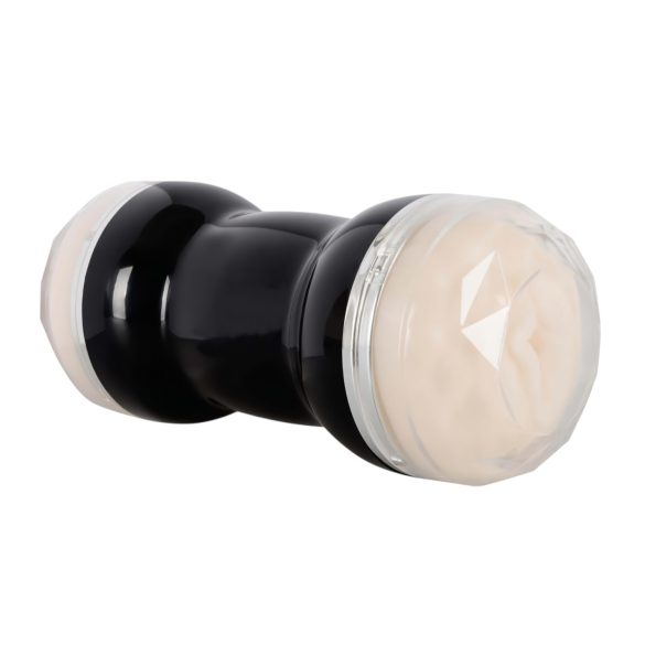 You2Toys - masturbator vagina in anus - dvojni kanal - črna
