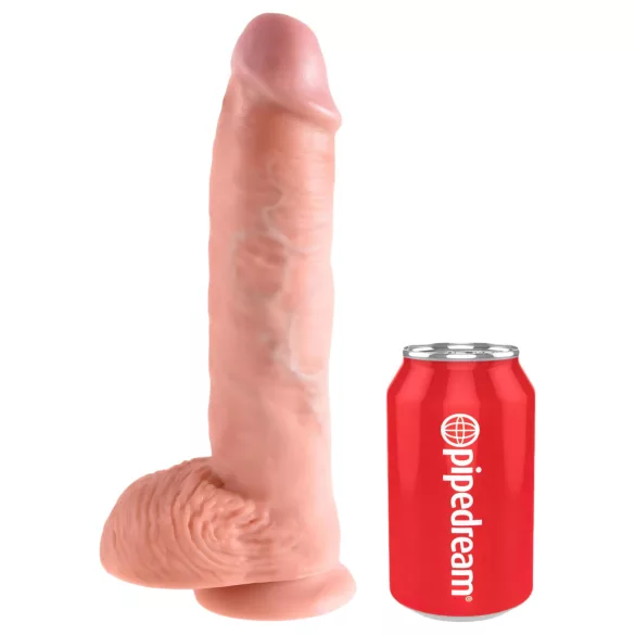 King Cock 10 velik dildo z modoma (25 cm, naraven)