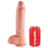King Cock 10 velik dildo z modoma (25 cm, naraven)