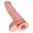 King Cock 10 velik dildo z modoma (25 cm, naraven)