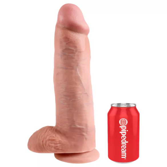 King Cock - dildo z modom - 30 cm - naravna barva
