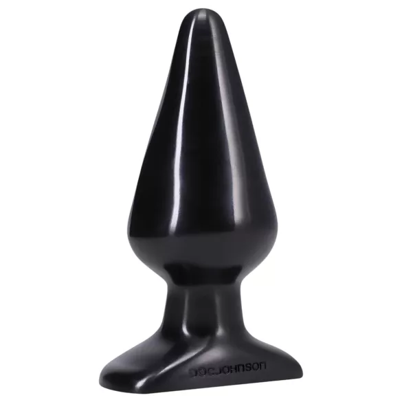 Doc Johnson - analni čep - klasičen, velik - črn, 14,5 cm