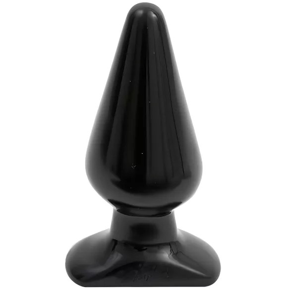 Doc Johnson - analni čep - klasičen, velik - črn, 14,5 cm