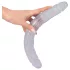 Kristal - dvojni dildo - steklo - 34 cm