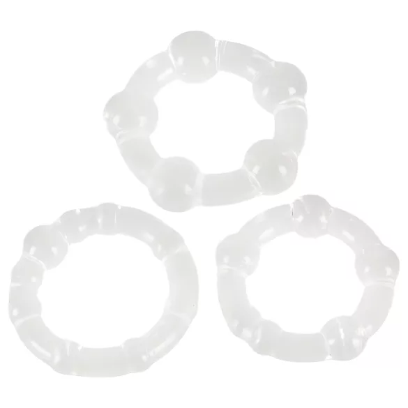 You2Toys - Ostani trd! set obročkov za penis - prozoren (3 kosi)