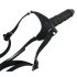 You2Toys - Silikonski Strap-On - Pripenjajoči dildo (črna)