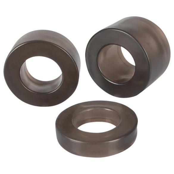 You2Toys - penisni in testisni obroč ter podaljšek - silikon - siva