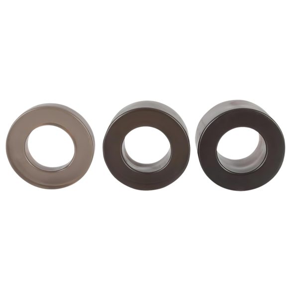 You2Toys - penisni in testisni obroč ter podaljšek - silikon - siva