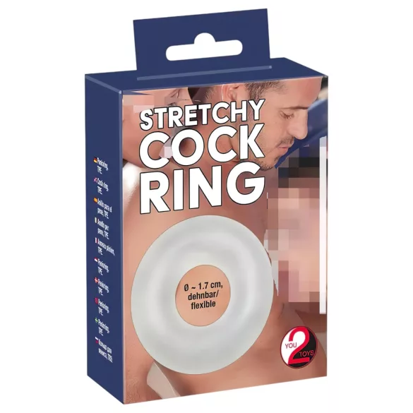 You2Toys - silikonski erekcijski obroč - prozoren